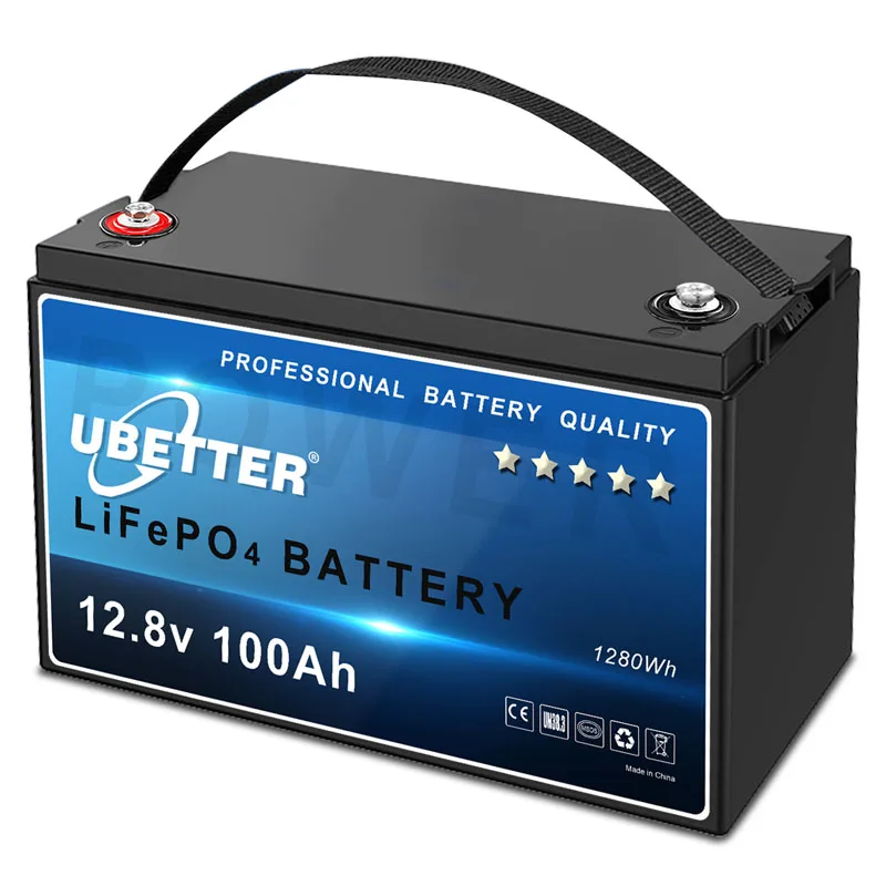 Factory Offered 12.8V 100Ah Lithium Battery LiFePO4 Lithium Ion Battery Backup for E-tools