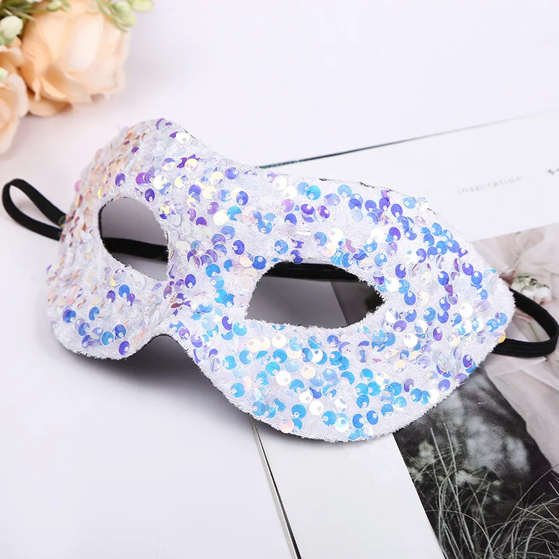 New Styles  women halloween Masquerade  for Sparkling Sequins Party Decorations Eyes Mask Carnival Party