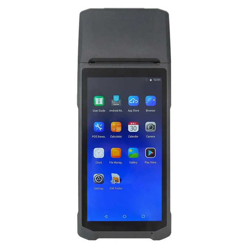 6.0 Inch 4 Core Touch Screen Wifi Bluetooth Android Wireless Mobile Machine Payment Terminal Cash Register Handheld Pos