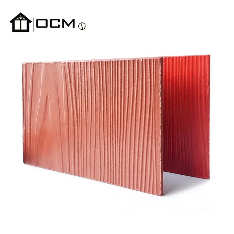Traditional Wood Grain Cement Board Fiber Cement Board Villa House Exterior Wall Siding