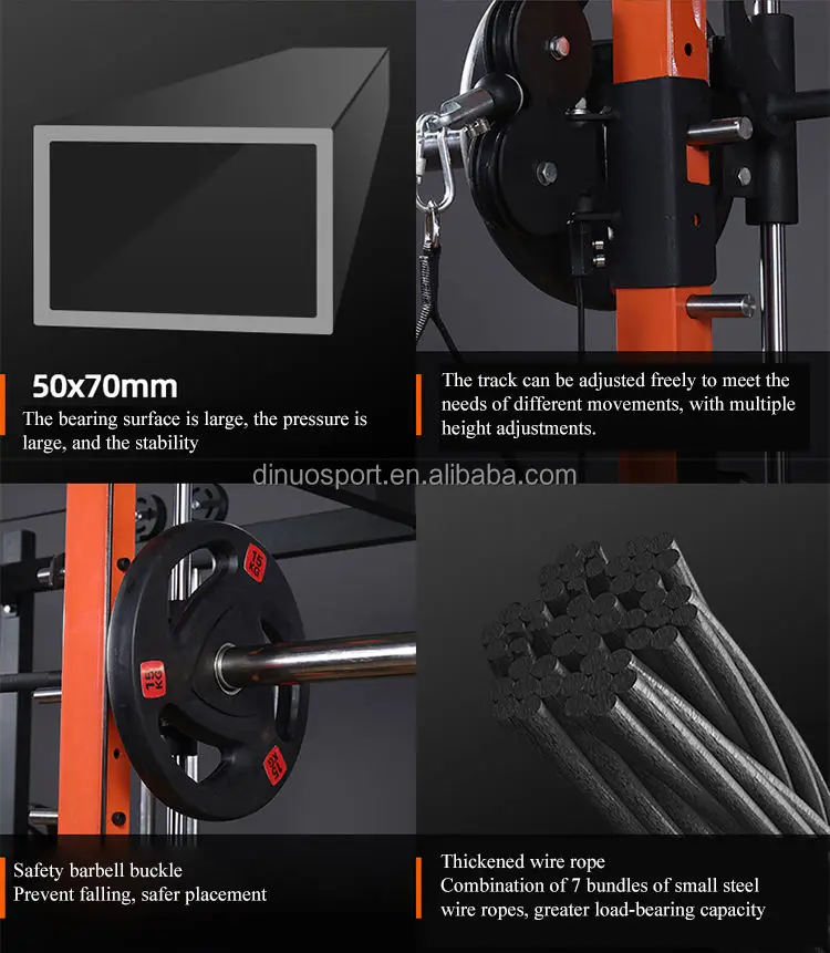 Factory Hot Selling Gym Equipment  Multi-Function Power Squat Rack  Power Cage