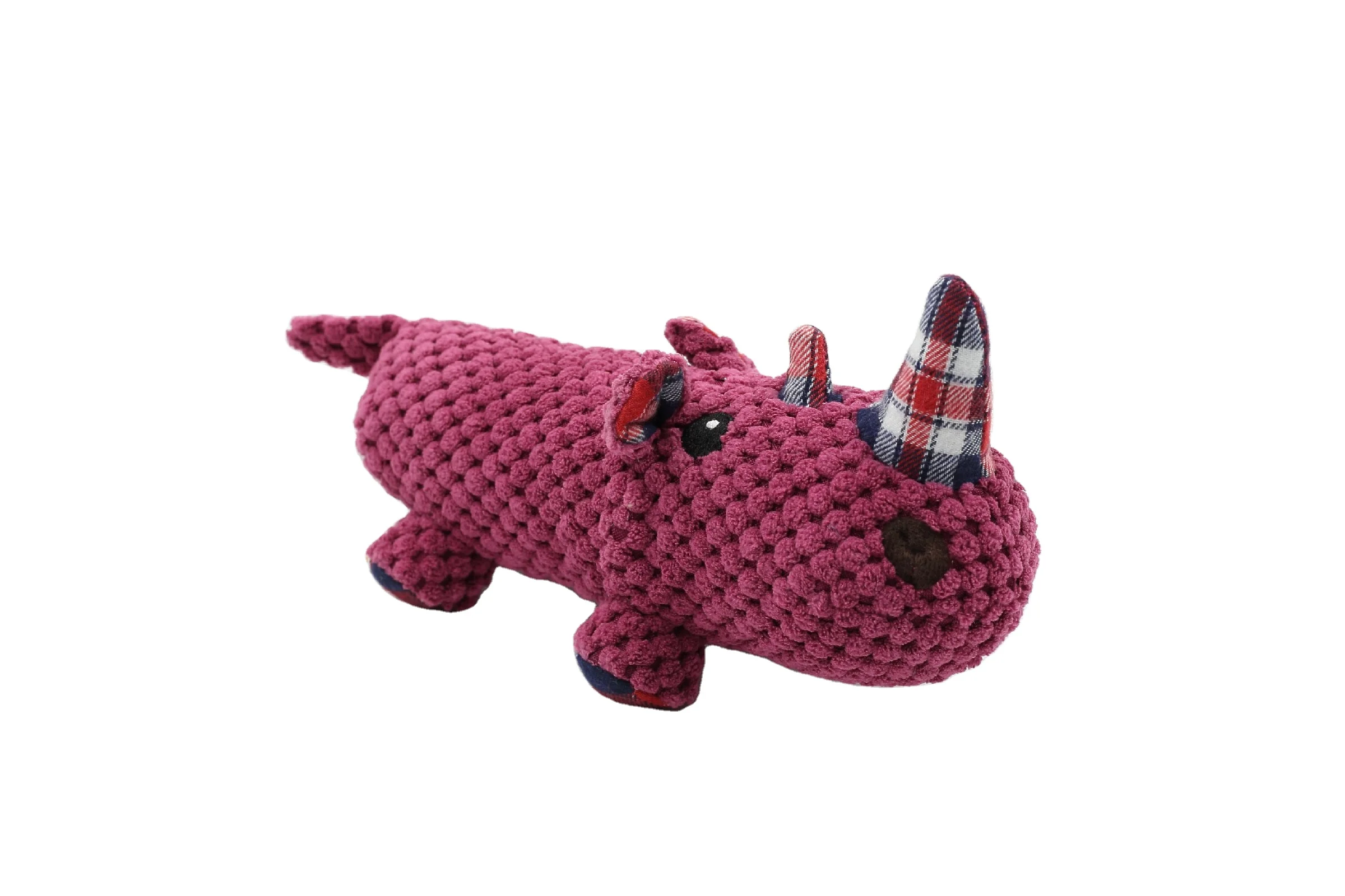 
Manufacturer customized rhino plush dog toy with cheapest price 