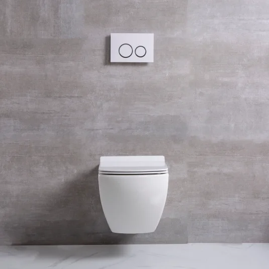 Modern Bathroom Suspended Wc Ceramic Sanitary Ware P-trap European Wall-hung Toilette Rimless Hanging Toilets Bowl