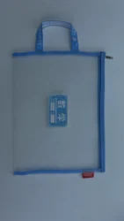 Subjects Textbooks Sorting Bags for USA Students double layer Nylon mesh & Oxford fabric zipper document bag plastic file bag