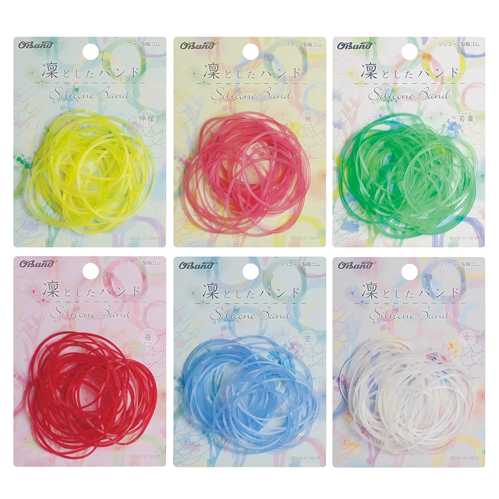 Other Wholesale Japanese small custom natural cheap Silicone elastic hair color rubber band products supplier price