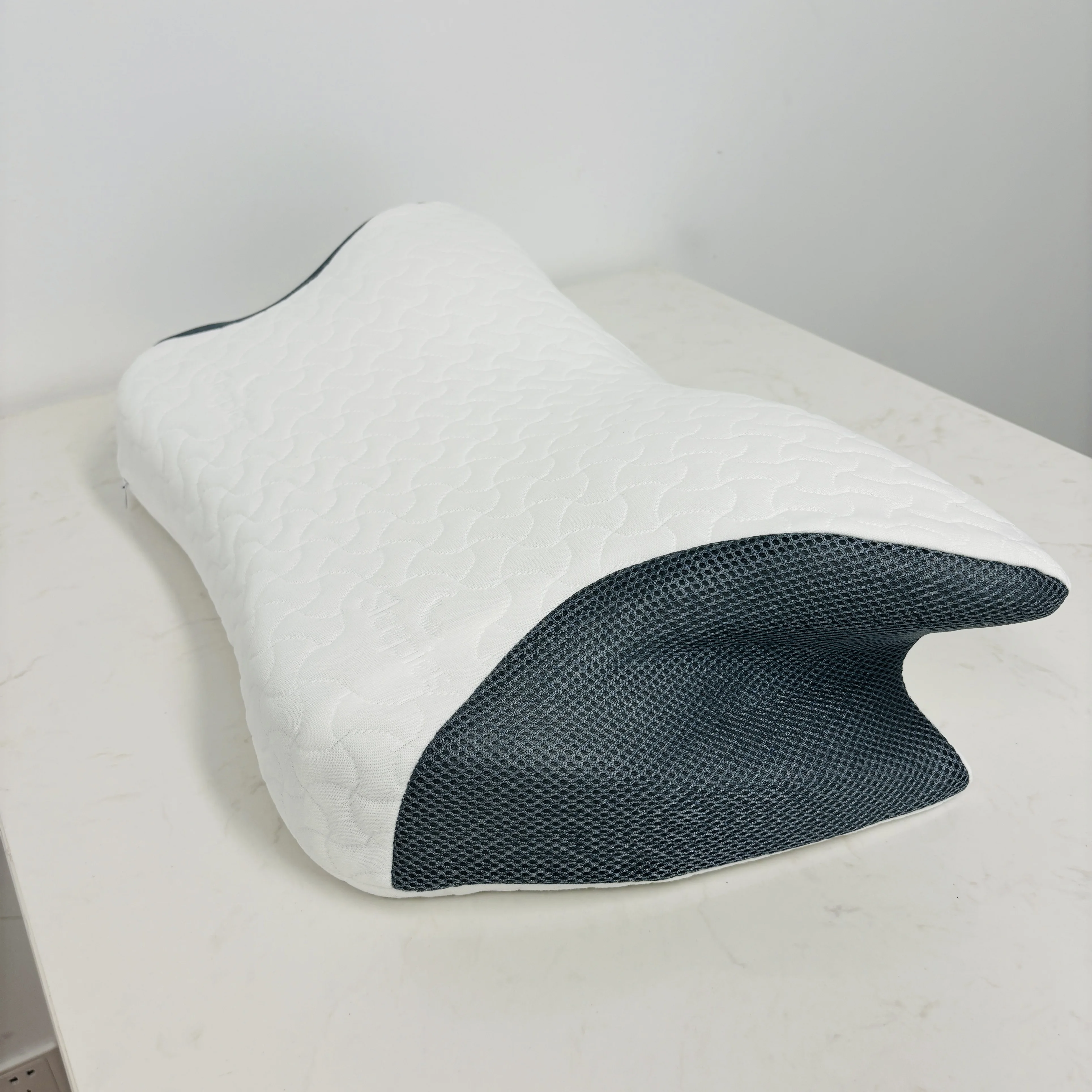 Contour Memory Foam Orthopedic Pillow for Shoulder Pain Ergonomic Head Neck Support Pillow for Side/Back/Stomach Sleepers