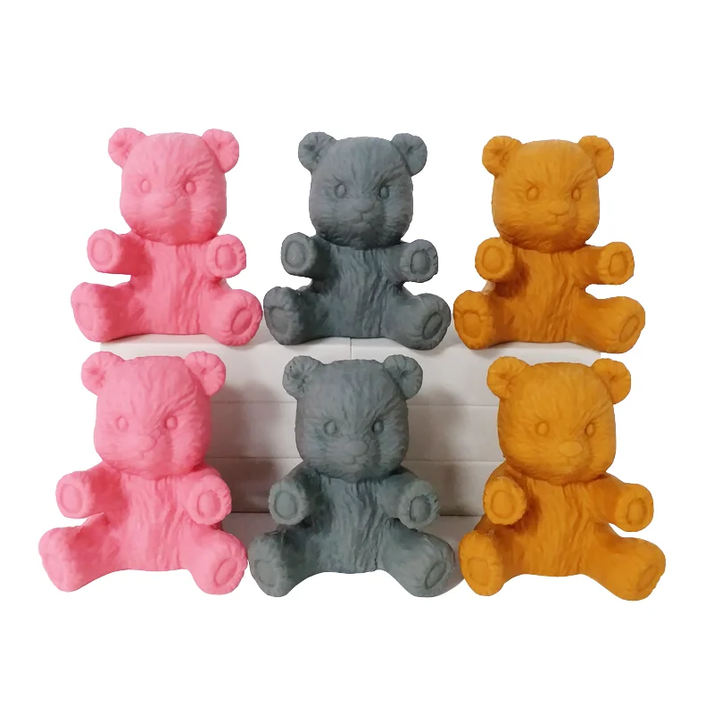 3D Wholesale Animal Shaped Eraser Fancy Toys Eraser