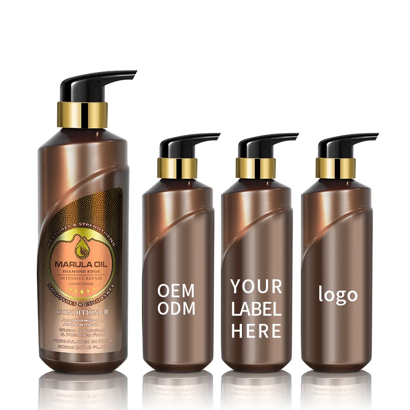 Hot Seller Private Label Super Moisturizing Hair Care Products Marula Oil Salon Shampoo And Conditioner