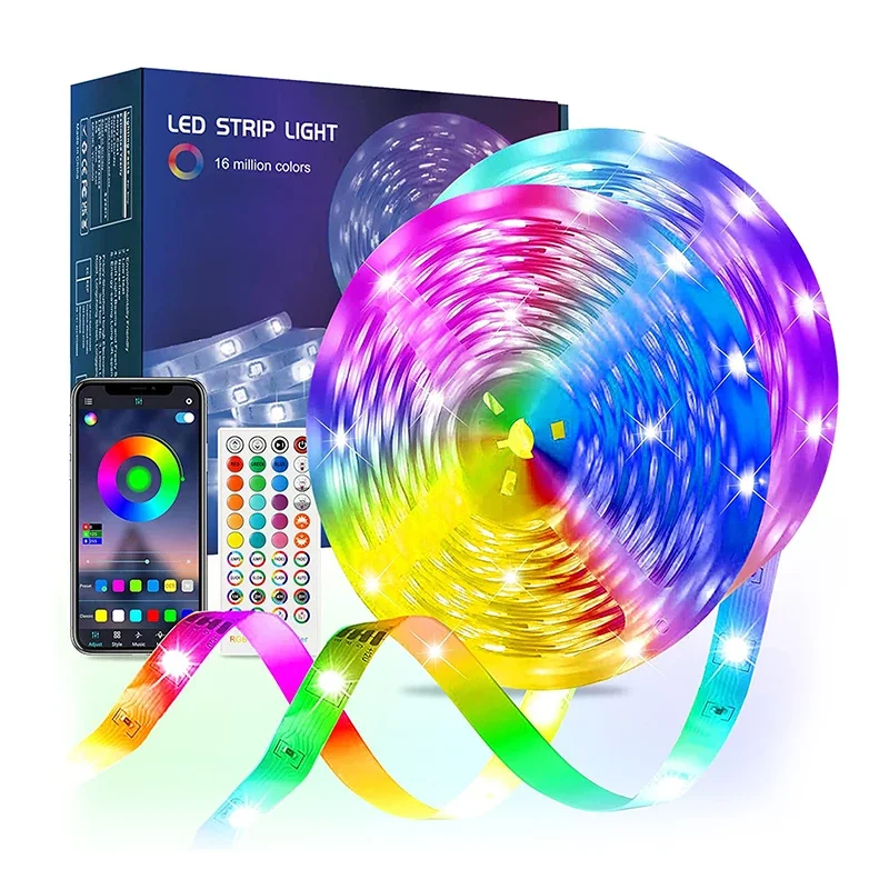 LEDILAND Smart LED Strip Light Bar RGB Color Temperature 12V Input Voltage 5M & 10M Lengths for Home Decor & Room Night Lamps