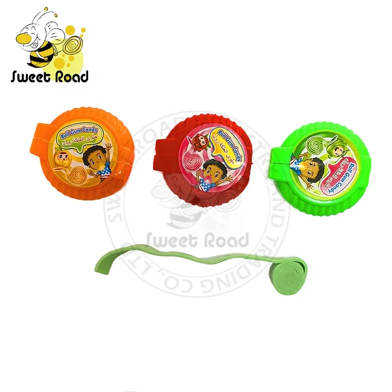 Roll Tape Bubble Gum Chewing