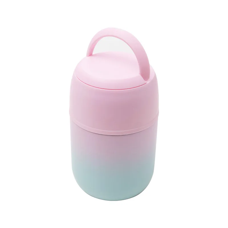 Portable large-capacity 316 stainless steel stew pot portable lunch box insulation soup pot  beaker can