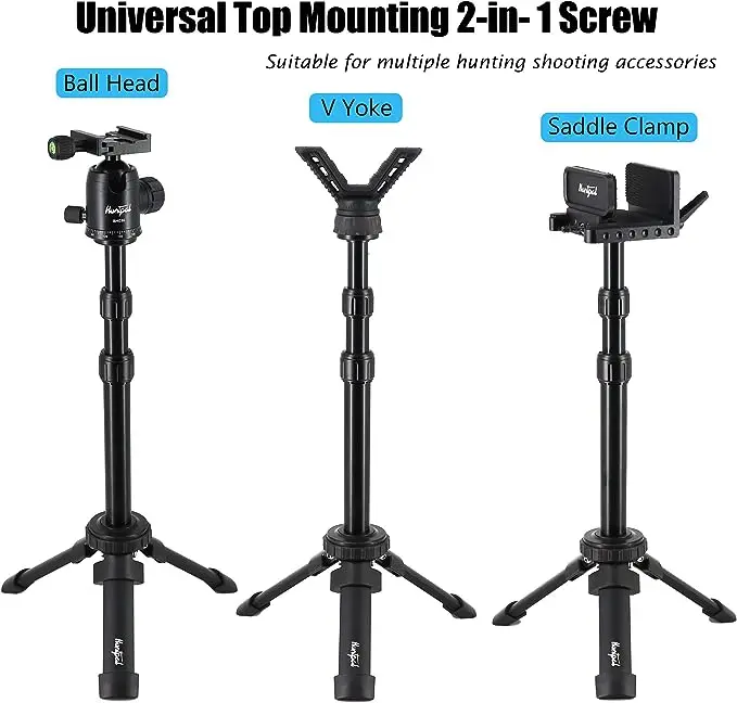 Portable Shooting Rest Lightweight Aluminum Compact Cast Construction Bench Stand with Removable 360 Rotate