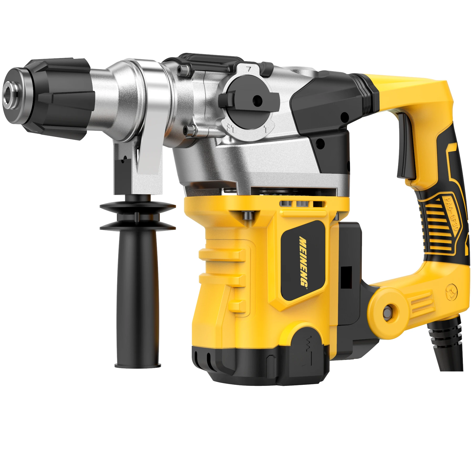 MEINENG 3017  SDS Plus  Max Yellow big Power plastic box  Professional Rotary Hammer 32mm