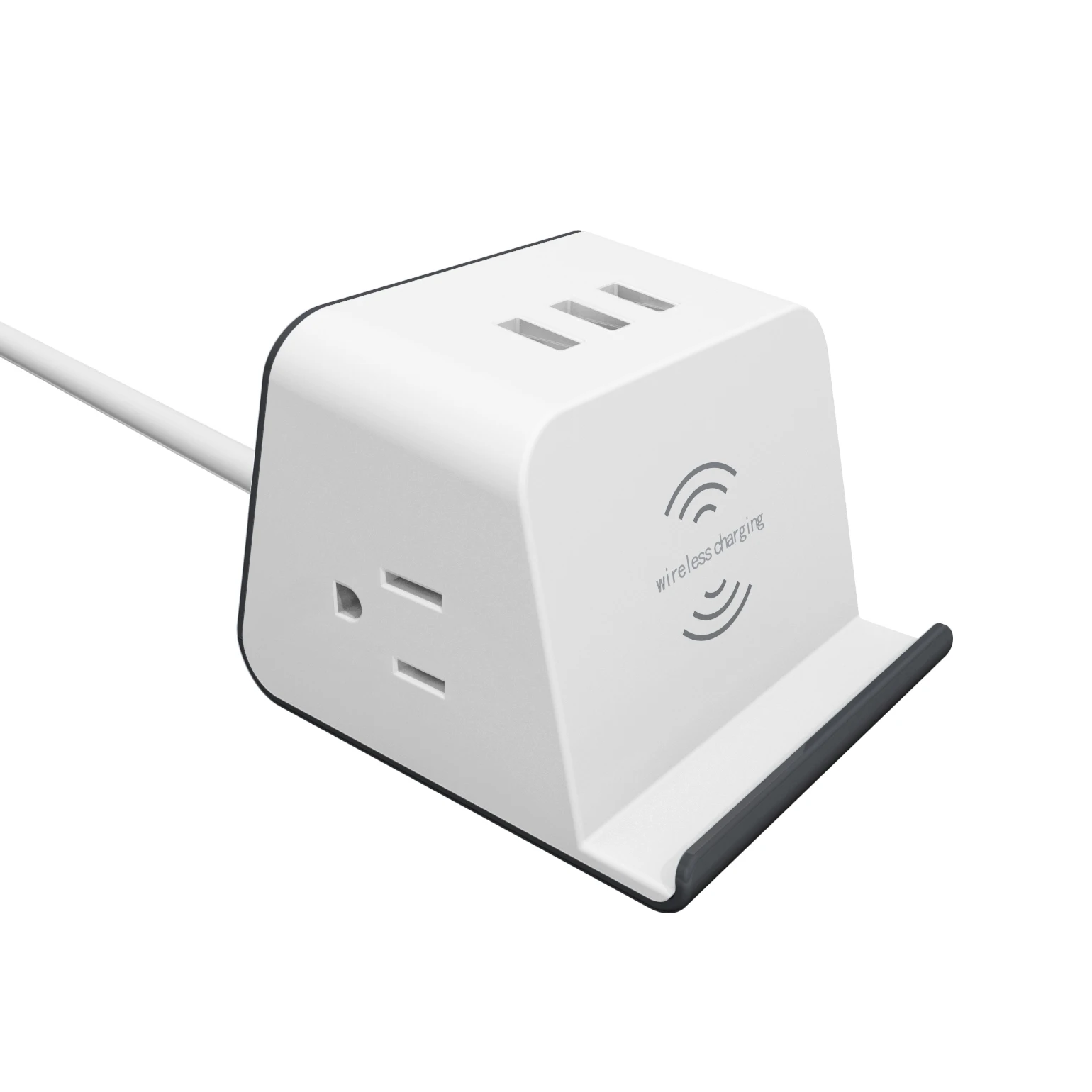  Сетевой куб настольная удлинитель с 2 розетками и Usb-портами 10 Вт защита от