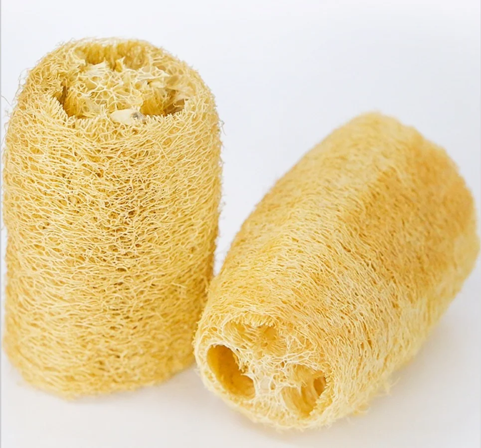 12CM Skin Cleansing Exfoliation Bathing Back Caring Spa Body Shower Puff Scrubber Farm Natural Organic Loofah Sponge
