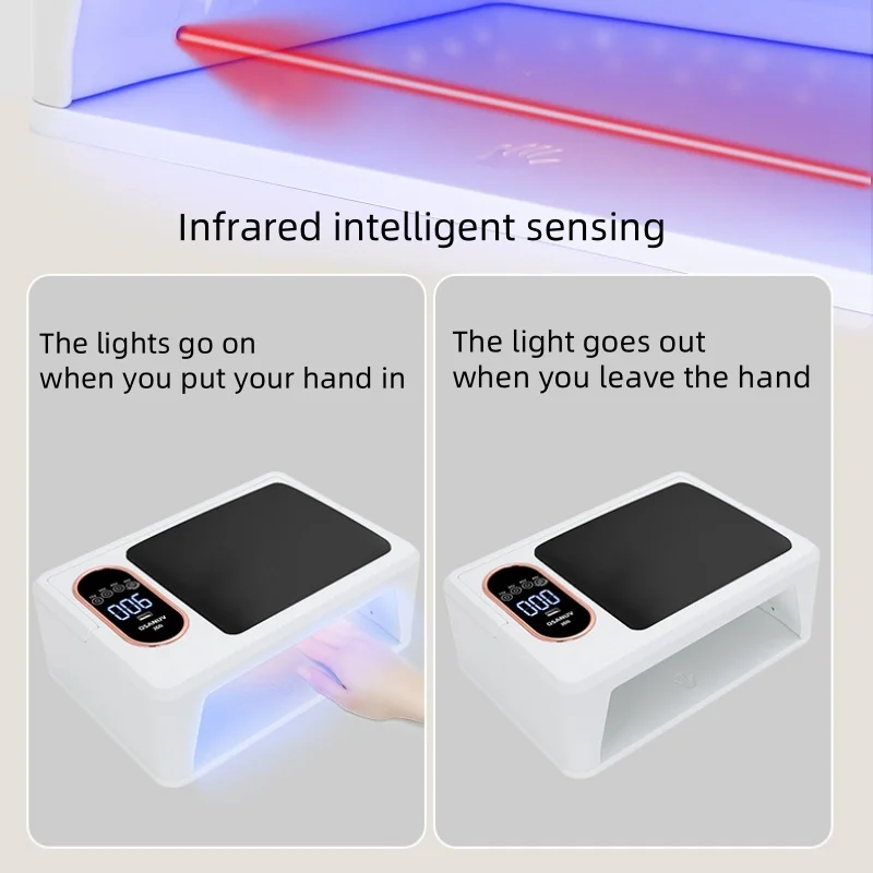 288w Uv Led Nail Lamp Professional Gel Nail Lamp Nail Desk Lamp Dual Light Source