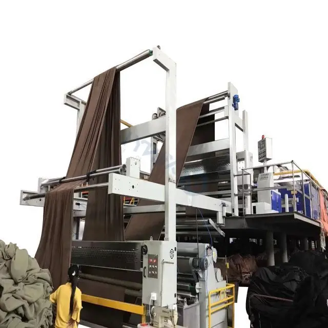 Chinese Manufacturer Use oil heating System 8 Drying Rooms Textile Setting Finishing Stenter Machine