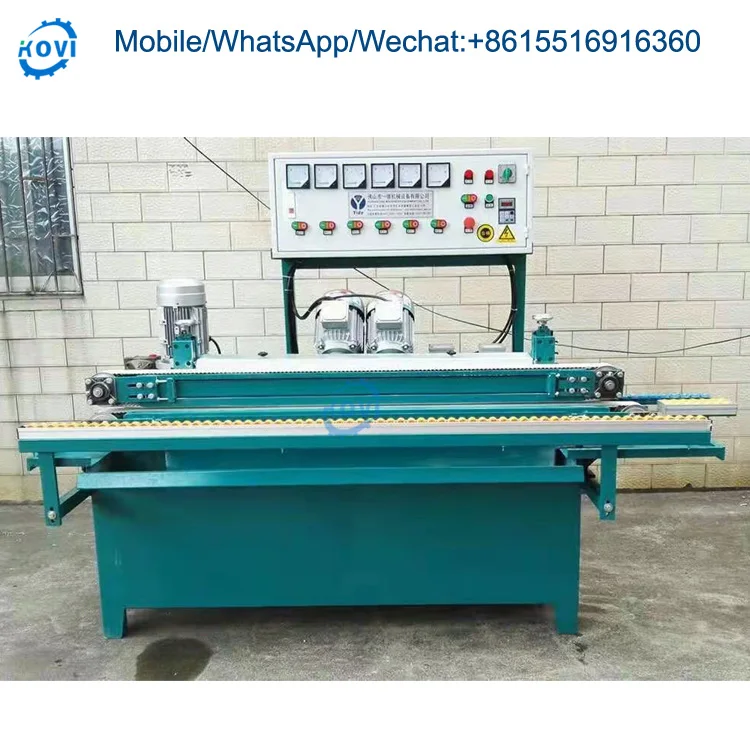 Small glass edge polish edging beveling machine mirror straight line glass polishing machine