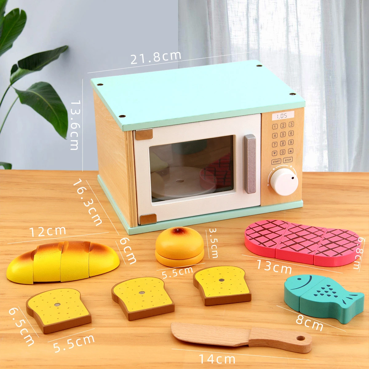 Hot selling children pretend role play kids wooden play set kitchen toy pancake machine cash register kitchen set toys