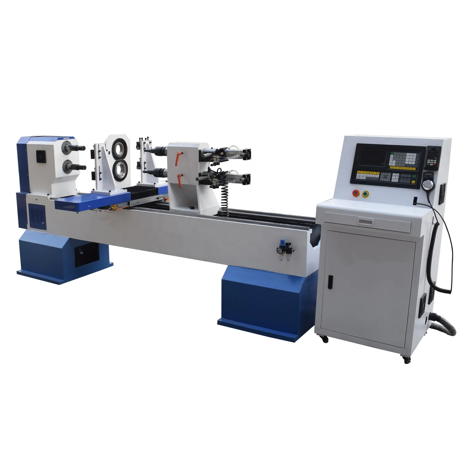 High Accuracy Heavy Duty  Woodworking machinery wood lathe mini cnc wood lathe machine for Staircases table legs chair legs