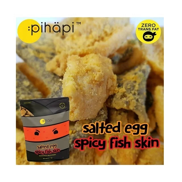  Pihapi Премиум соленое яйцо острая рыбья кожа