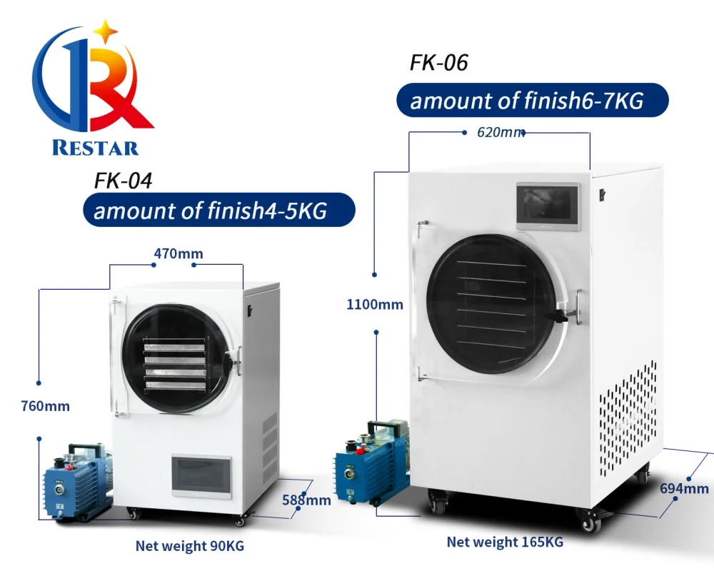 Small Freeze Dryer Candy Okra Strawberry Yogurt Dragon Fruit Banana Apple Mango Carrot Freeze Dryer For Sale