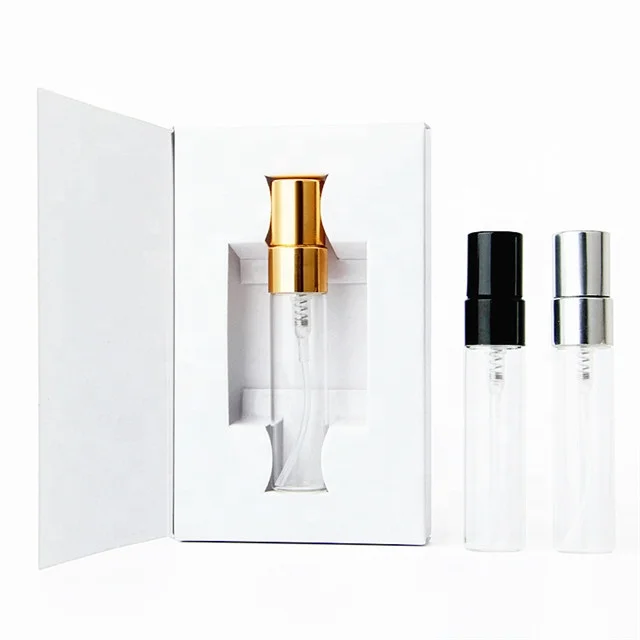 Роскошный мини-цилиндр с логотипом на заказ флакон для духов распылителем 10 мл 3 5