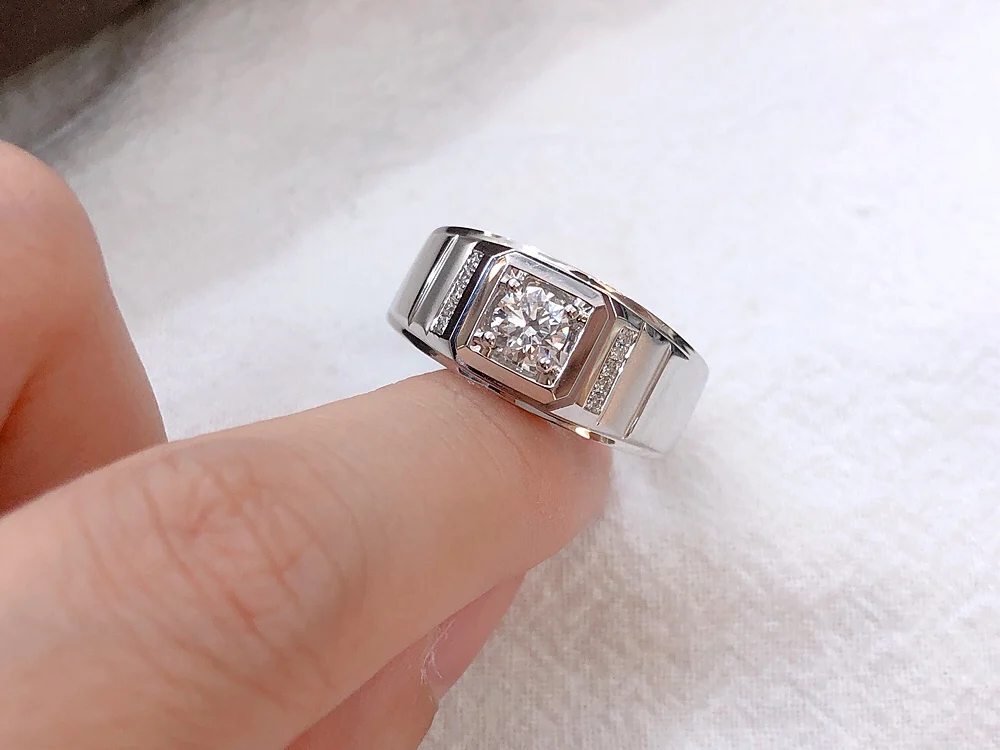 Jewelry gold white Diamond Ring Men Design Ring