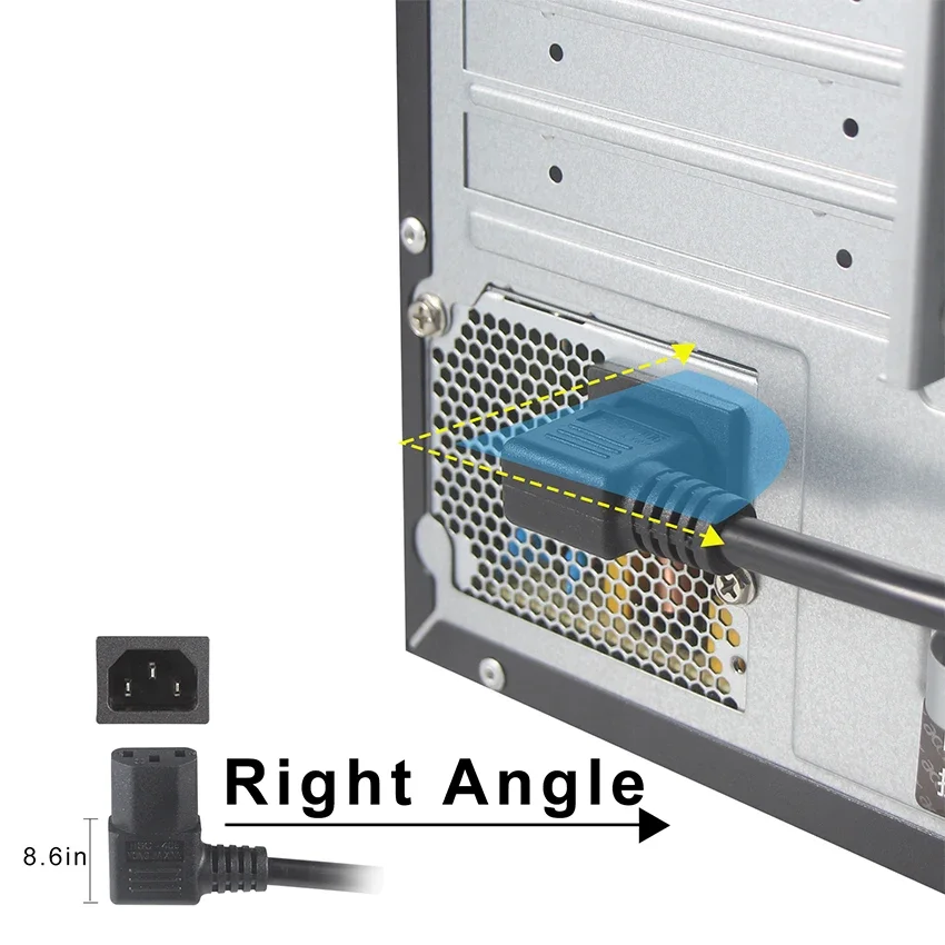 NEMA 5-15P на IEC C13 4Way кабель выхода 3 Prong TV шнур питания 6 ft AC