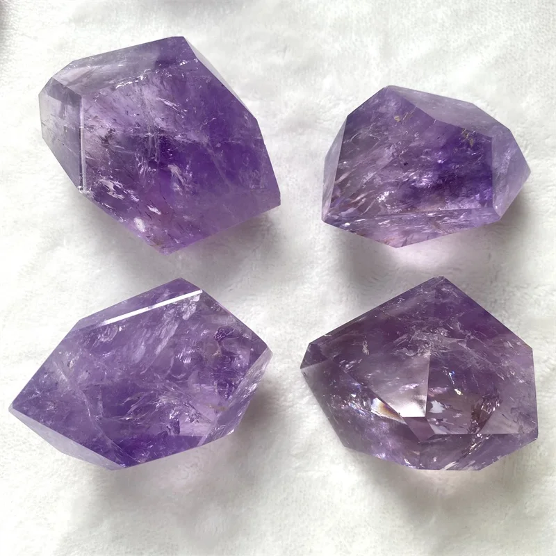 Purple Crystal Healing Stone Natural Amethyst Crystal Freeform For Decoration