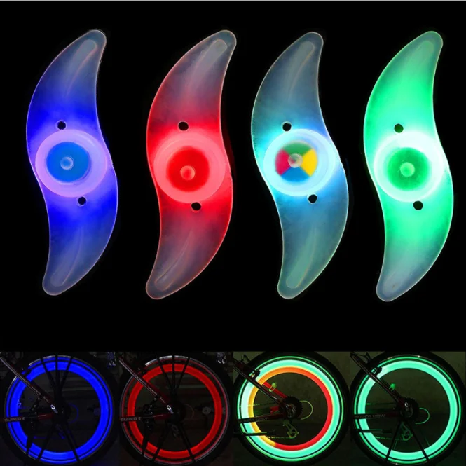 Multicolor Bike Bicycle Car Tyre Wheel Light Led Flashing Cycling Tire All Cars Mountain Road Abs