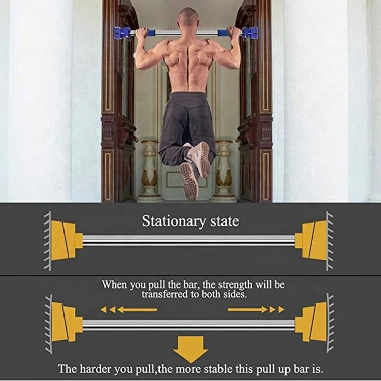 
Hot selling wall mounted bar horizontal family living appliance household single treasure sports hanging pull bar 