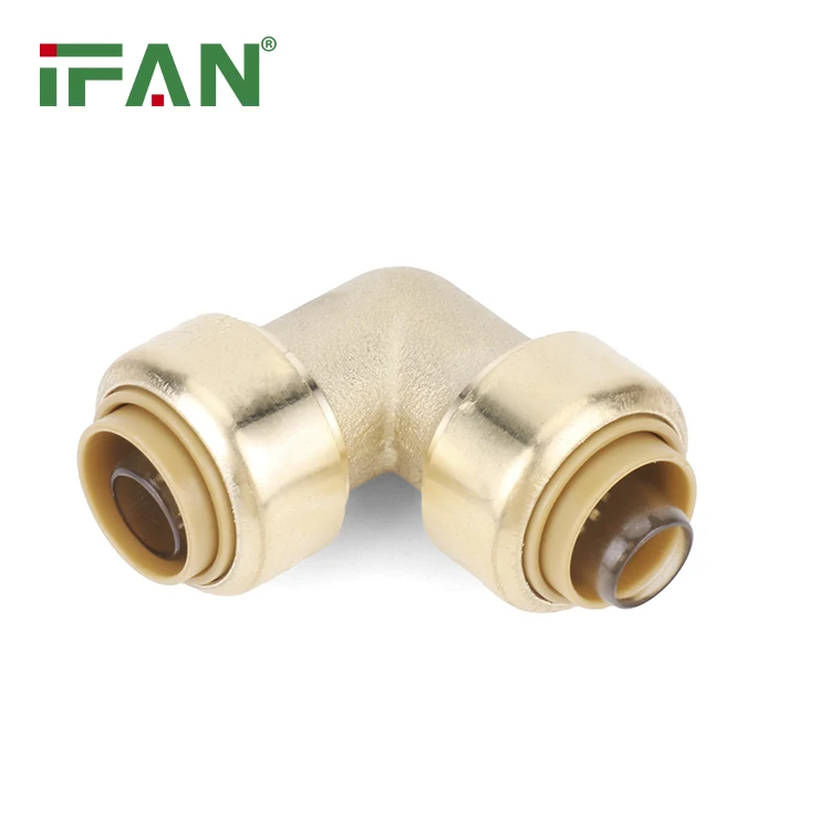 IFAN Manufacturer Pex Fitting Brass Push Fitting Plumbing Water Tube Connector Push Fit Coupling Pex Al Pex Fitting
