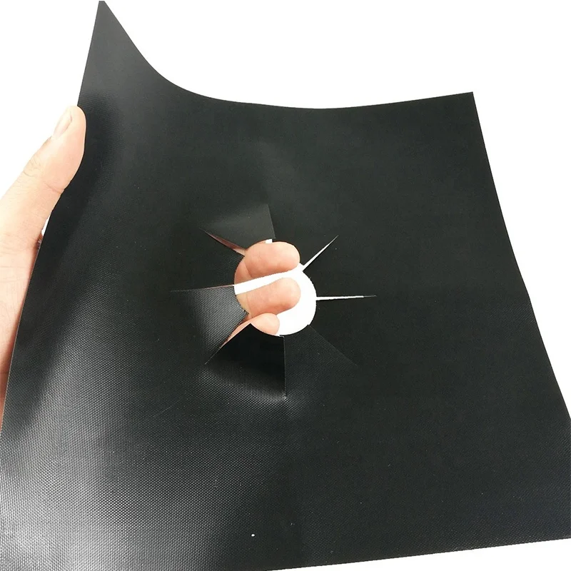 
PTFE Gas Range Protectors Black Gas Stove Burner Covers Stove Top Liner 