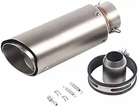 High quality 61mm titanium exhaust muffler pipe titanium tube for motorcycles