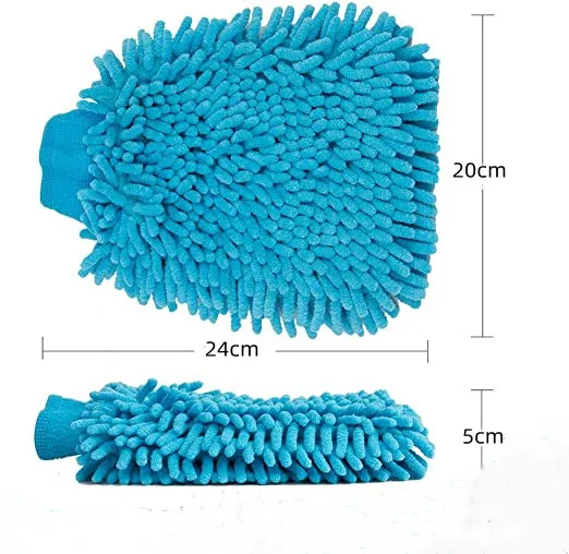 Scratch free, lint-free, great absorbent  Microfiber Chenille Car Wash Mitt Microfiber Car Wash Mitt  For  Car  Cleaning