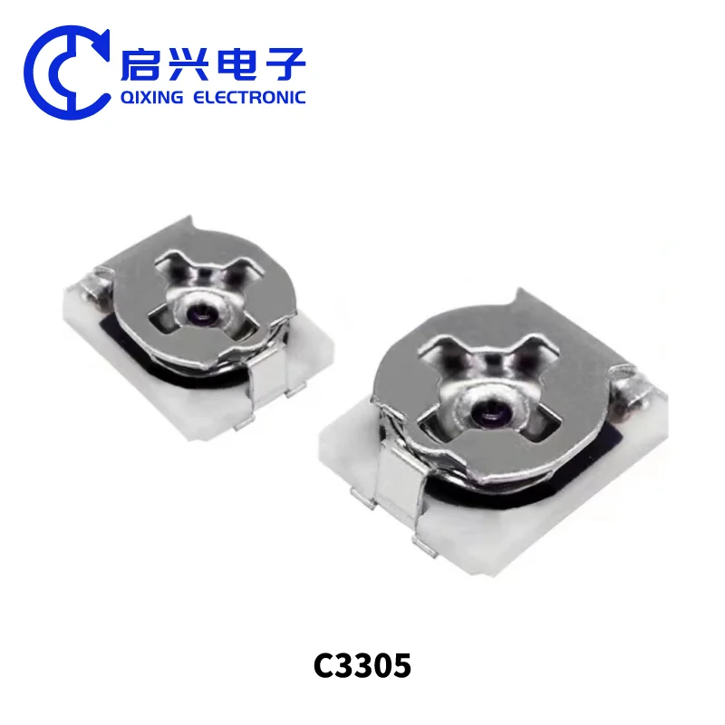 C3305 Trimmer Potentiometers 1K 5K 10K 20K 50K 100K 100R 102 103 single turn  Glass Glaze Patch 3*3 SMD adjustable resistor
