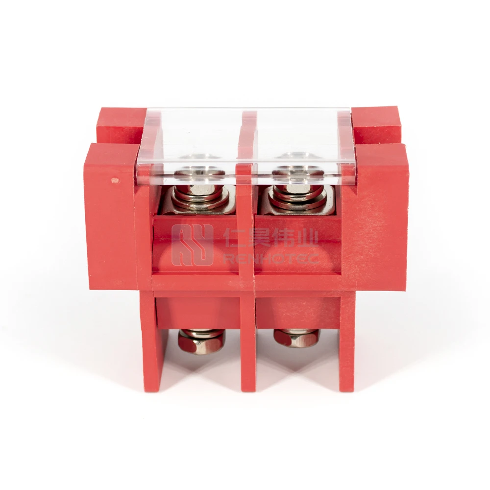 45amp Black Barrier Fixed Terminal Block Cover Connector 0.5-1.5mm2 TB1503 Screwless Wire Spring Cable Terminal Block