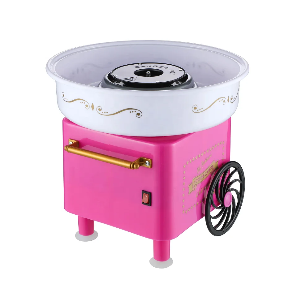 Classic mini cotton candy machine with wheel (60757587489)