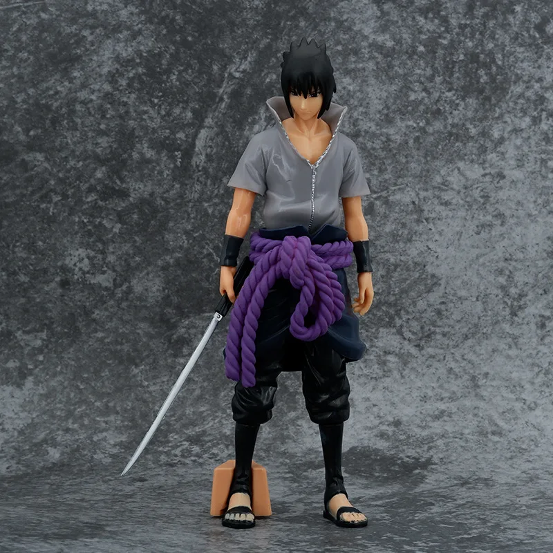 28cm Sasuke Uchiha PVC Figurine Boruto Plastic Toy Na ruto Anime Figure