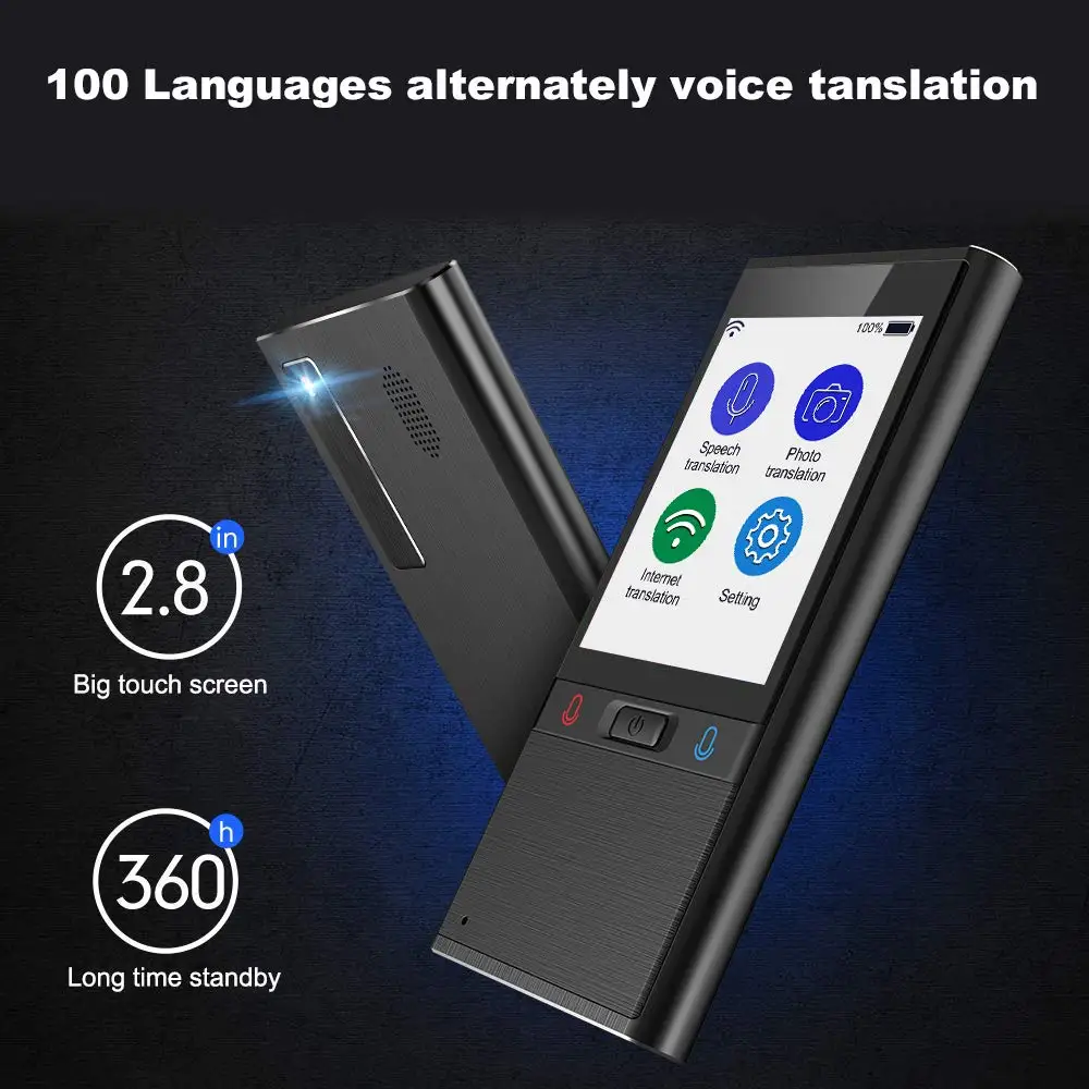 Голосовой переводчик bluetooth 106 languagesistant двухстороннее устройство перевода переводчик