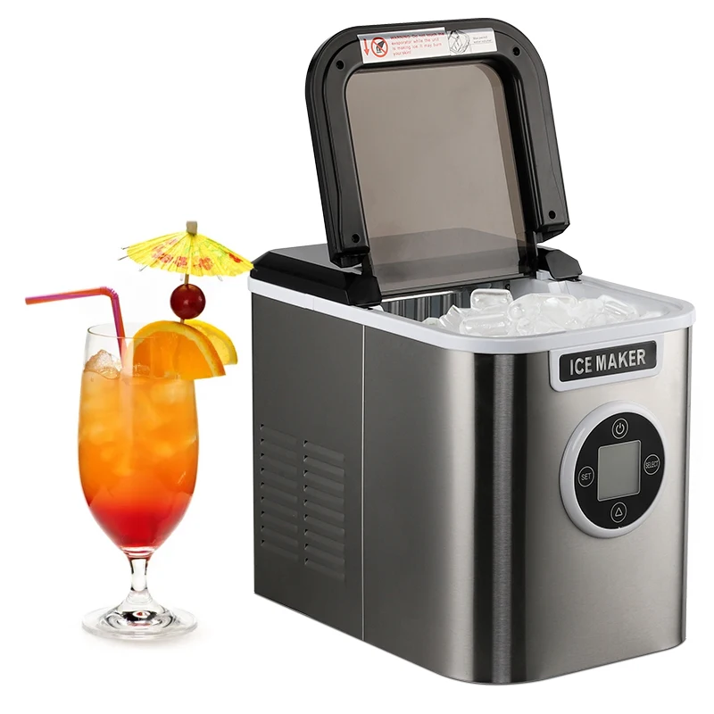 fast delivery small ice machine for home 12kgs/24h household ice maker portable