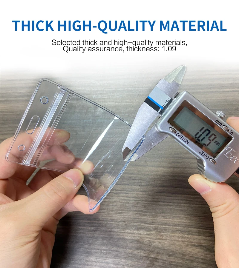 Custom Logo Business Trading Lanyard Card Holder Clear PVC Plastic Badge ID Card Lanyard Wholesale Customized Lanyard ID Card