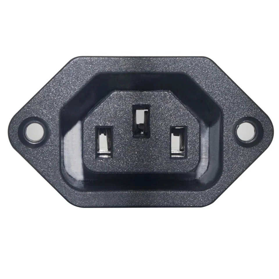 AC-06 3P IEC 320 C14 Male Plug Panel Power Inlet Sockets Connectors AC 250V 10A
