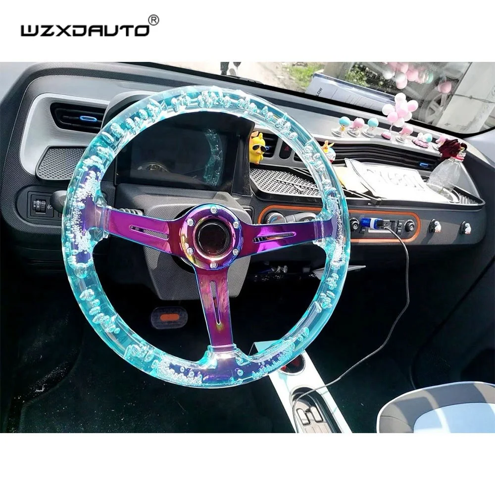 Wzxd 350 мм 6-болт колеса акриловое волокно гоночный автомобиль дрейф рулевого Универсальный