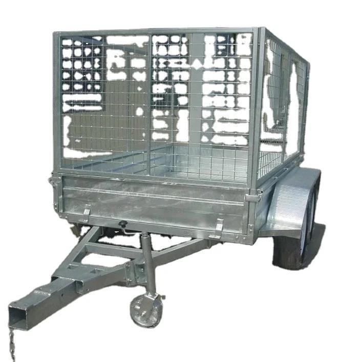Heavy duty Tandem axles box trailer with cage from manufacturer CT0080AU
