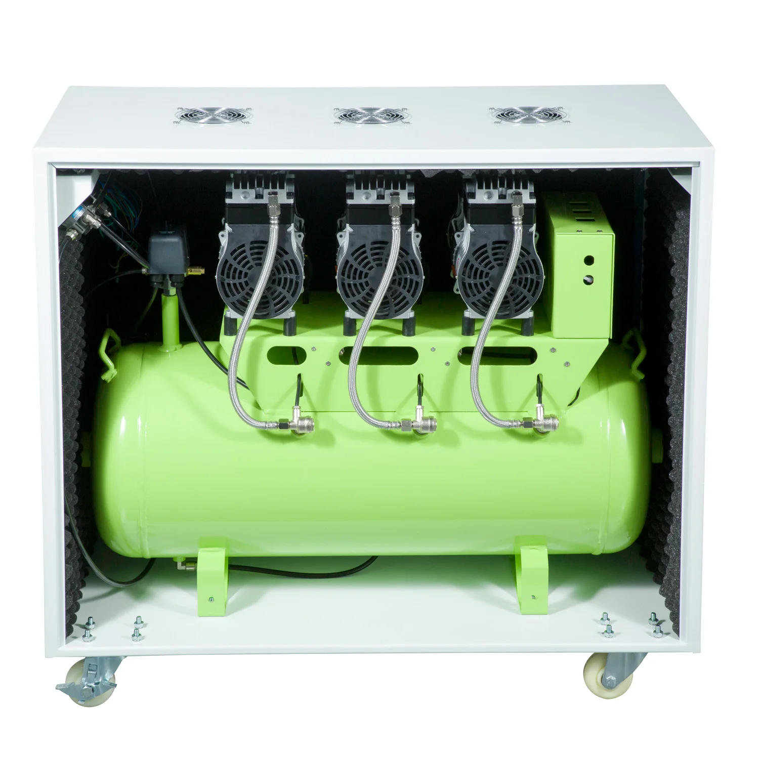 Dental Movable outdoor medical Silent Oil Free air compressor