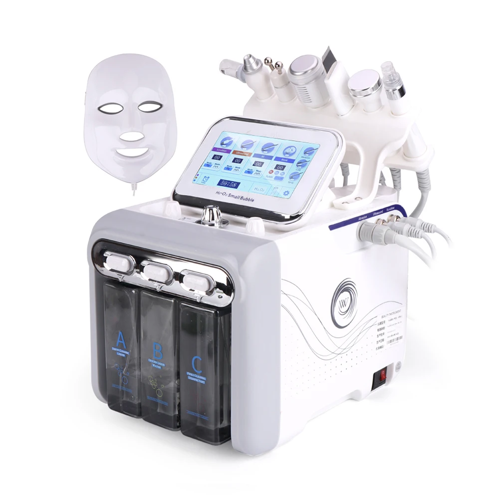 Portable 7 In 1 H2O2 Hydra Aqua Peel Small Bubble Facial Microdermabrasion machine diamond