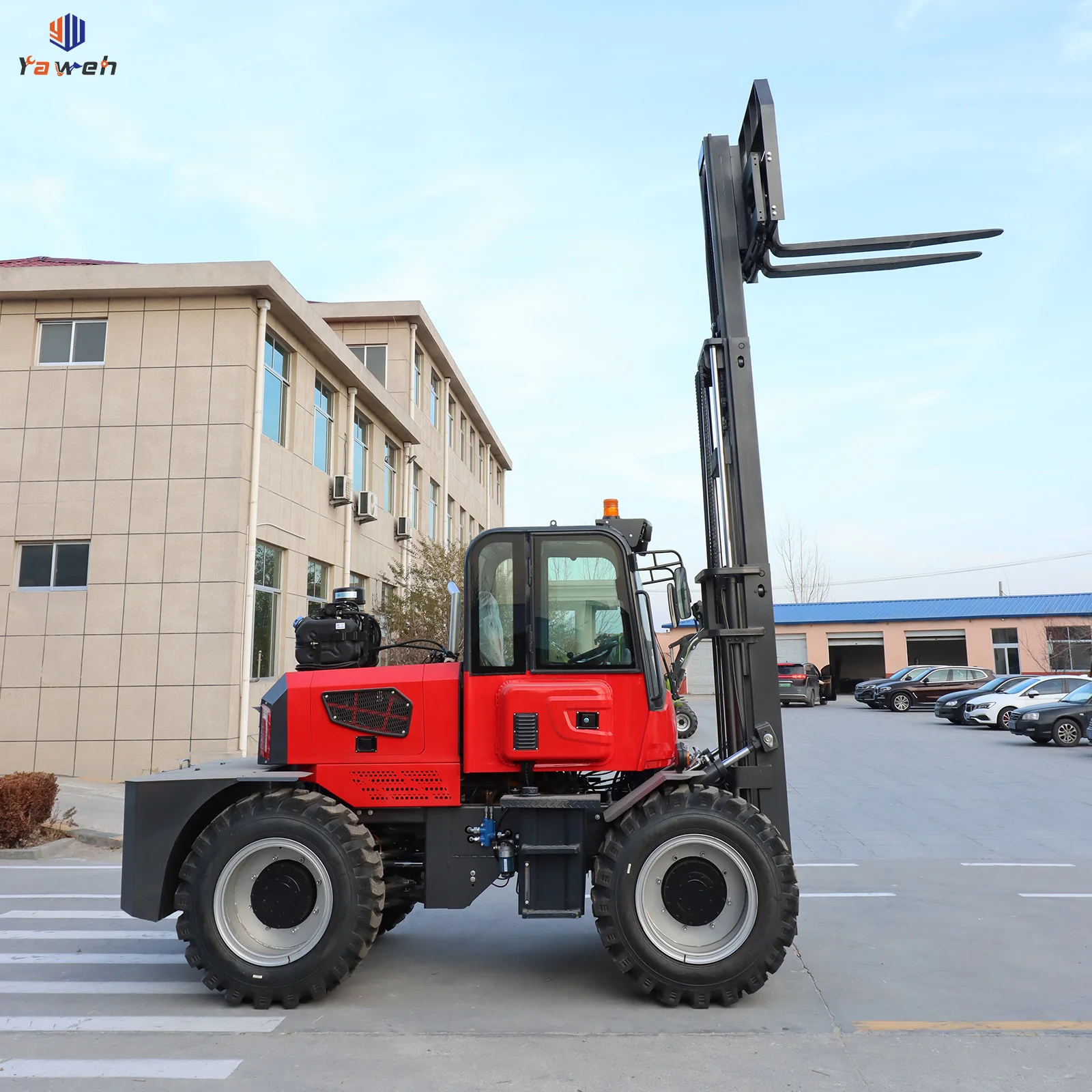 Yaweh China 3-6 Tons Off-road Forklift Supplier New Diesel Forklift Truck Fast Delivery Cheap Warehouse Rough Terrain Forklifts