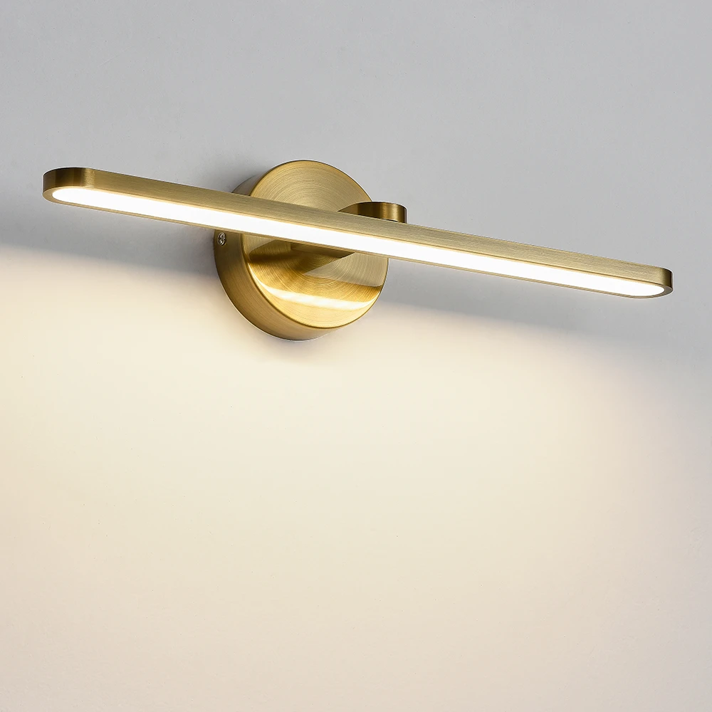 
Современный зеркальный светильник IP44, освещение для ванной комнаты, алюминиевые светодиодные светильники для зеркала для туалетного столика, внутренняя Светодиодная лампа для зеркала, настенная лампа 